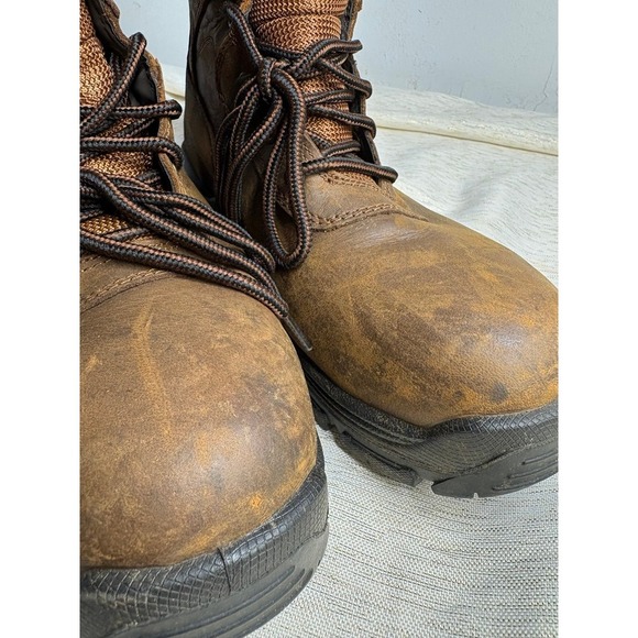 Men's Herman Survivors Brown Leather Round Safety size 9w - Picture 4 of 9